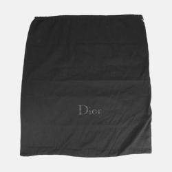 Pre Owned حقيبة ظهر ديور أوبليك جاكار راي�در قماش جلدي سوداء