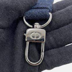 مملوكة مسبقًا حقيبة ديور دي-جوي 2-واي آيليت دينم كحلي متوسطة الحجم