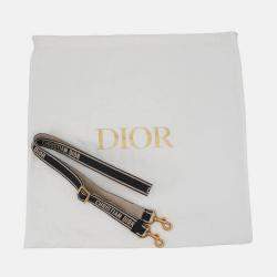 مملوكة مسبقًا Dior Oblique Embroidery Book Tote Navy Canvas Calf Leather Size Small