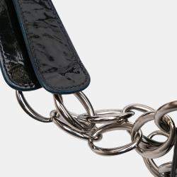 مملوكة مسبقًا حقيبة يد توتس ديور كبيرة سوفت كاناج لامعة سوداء