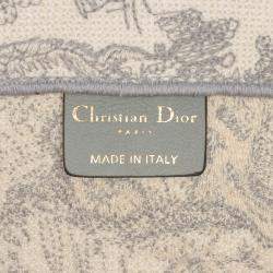 Pre Owned Dior Medium Toile de Jouy Reverse Embroidered Canvas Book Tote