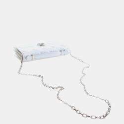 مملوكة مسبقًا Dior Silver Mini Iridescent Metallic Lambskin Cannage My Dior Bag