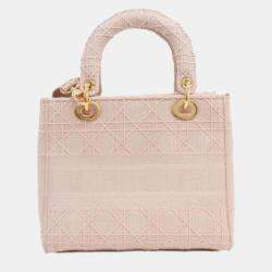 مملوكة مسبقًا حقيبة يد ديور ليدي دي-لايت متوسطة