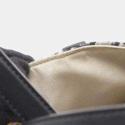 مملوكة مسبقًا Christian Dior Dior Saddle Bag Mini Oblique Jacquard Handbag Canvas Leather Beige Navy Black