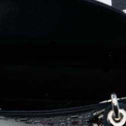 مملوكة مسبقًا Dior Black Mini Satin Cannage Strass Crystal Embellished Lady Dior