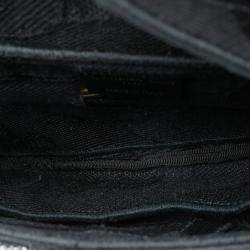 مملوكة مسبقًا حقيبة سدل مطرزة قماش مموه أسود ديور