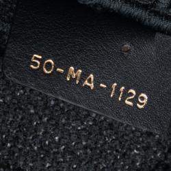 مملوكة مسبقًا حقيبة سدل مطرزة قماش مموه أسود ديور