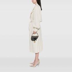 مملوكة مسبقًا حقيبة ديور سادل قماش كانفاس أوبليك أزرق صغيرة