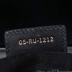 مملوكة مسبقًا Dior Black Calfskin Pom Pom Saddle Bag