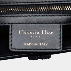 مملوكة مسبقًا Dior Black Calfskin Pom Pom Saddle Bag