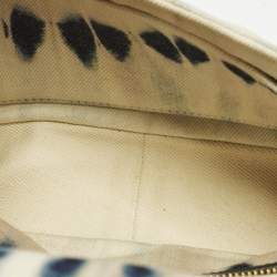 Pre Owned حقيبة كتف ديور كارو جلد كاناج لايم أصفر صغيرة