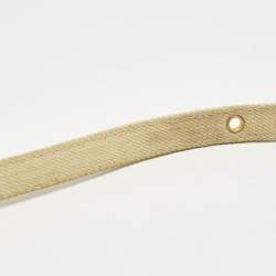 Pre Owned حقيبة كتف ديور كارو جلد كاناج لايم أصفر صغيرة