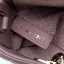 مملوكة مسبقًا Dior Purple Micro Lambskin Cannage Lady D Joy