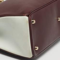 Pre Owned Dior Diorissimo Large Tricolor Leather Tote