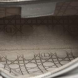 مملوكة مسبقًا Dior Lady Dior Large Grey Cannage Leather Tote