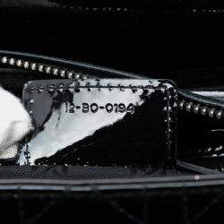 مملوكة مسبقًا حقيبة ديور ليدي ديور كاناج براءة سوداء متوسطة