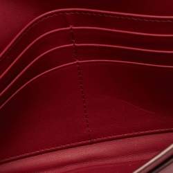 مملوكة مسبقًا Dior Saddle Burgundy Leather Continental Wallet