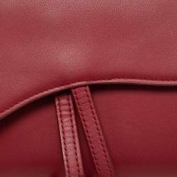 مملوكة مسبقًا Dior Saddle Burgundy Leather Continental Wallet