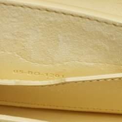 مملوكة مسبقًا Dior Bobby East West Light Yellow Leather Shoulder Bag