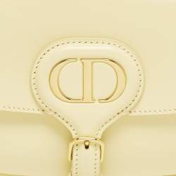 مملوكة مسبقًا Dior Bobby East West Light Yellow Leather Shoulder Bag