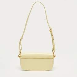 مملوكة مسبقًا Dior Bobby East West Light Yellow Leather Shoulder Bag