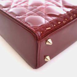 مملوكة مسبقًا Christian Dior Small Patent Lady Dior