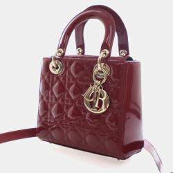 مملوكة مسبقًا Christian Dior Small Patent Lady Dior