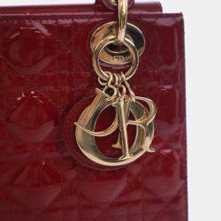 مملوكة مسبقًا Christian Dior Small Patent Lady Dior