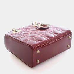 مملوكة مسبقًا Christian Dior Small Patent Lady Dior