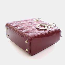 مملوكة مسبقًا Christian Dior Small Patent Lady Dior