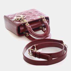 مملوكة مسبقًا Christian Dior Small Patent Lady Dior