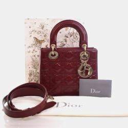 مملوكة مسبقًا Christian Dior Small Patent Lady Dior