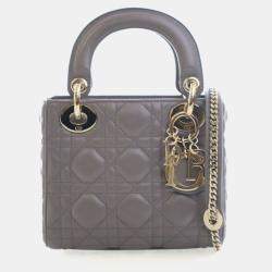 مملوكة مسبقًا حقيبة كريستيان ديور ليدي ميني جلد حمل