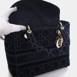 Pre Owned حقيبة كريستيان ديور ميديوم فيلفت ليدي دي-لايت