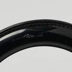 Pre Owned Dior Lady Dior Large Black Cannage Patent Leather Tote