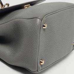 مملوكة مسبقًا Dior Small Be Dior Light Grey Leather Top Handle Bag