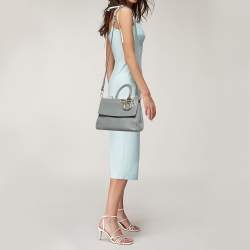 مملوكة مسبقًا Dior Small Be Dior Light Grey Leather Top Handle Bag