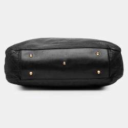 Pre Owned حقيبة تسوق ناعمة ديور ليدي ديور سوداء من جلد الضأن الكبير بشبكة كاناج