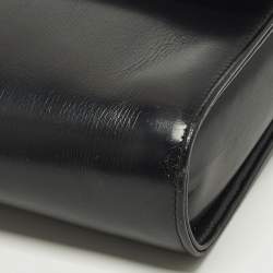 Pre Owned Dior Black Leather Vintage Top Handle Bag