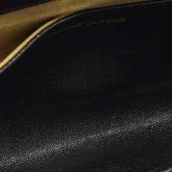 Pre Owned Dior Black Leather Vintage Top Handle Bag