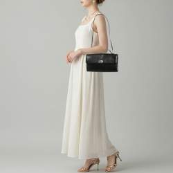 Pre Owned Dior Black Leather Vintage Top Handle Bag