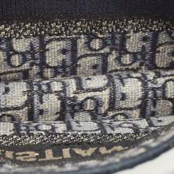 مملوكة مسبقًا Dior Book Mini Navy Blue Oblique Canvas Tote