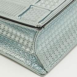 Pre Owned حقيبة كتف ديور ديوراما جلد ميكروكاناج ذهبي اومبري متوسطة