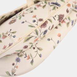 مملوكة مسبقًا Christian Dior White Canvas Saddle Handbag