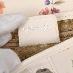 مملوكة مسبقًا Christian Dior White Canvas Saddle Handbag