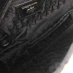 Pre Owned Christian Dior White Black Sequins Saddle Handbag