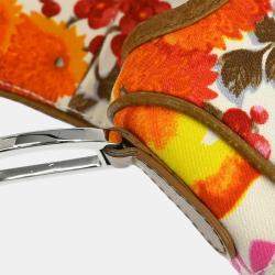 Pre Owned Christian Dior Multicolor Floral Saddle Handbag