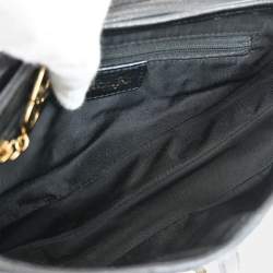 مملوكة مسبقًا Christian Dior Black Leather Saddle Handbag