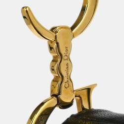 مملوكة مسبقًا Christian Dior Black Leather Saddle Handbag