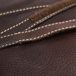 Pre Owned Christian Dior Brown Leather Saddle Handbag